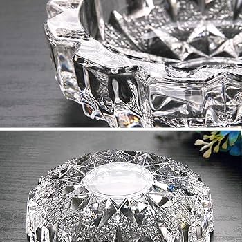 ロエン・クリスタル 丸型 灰皿 ロエン・クリスタル 丸型 灰皿